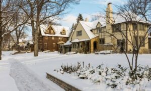 minneapolis land survey residential property - ALTA SURVEY Minneapolis Snow-covered homes in a Minneapolis neighborhood, highlighting the need for a land survey before buying residential property.